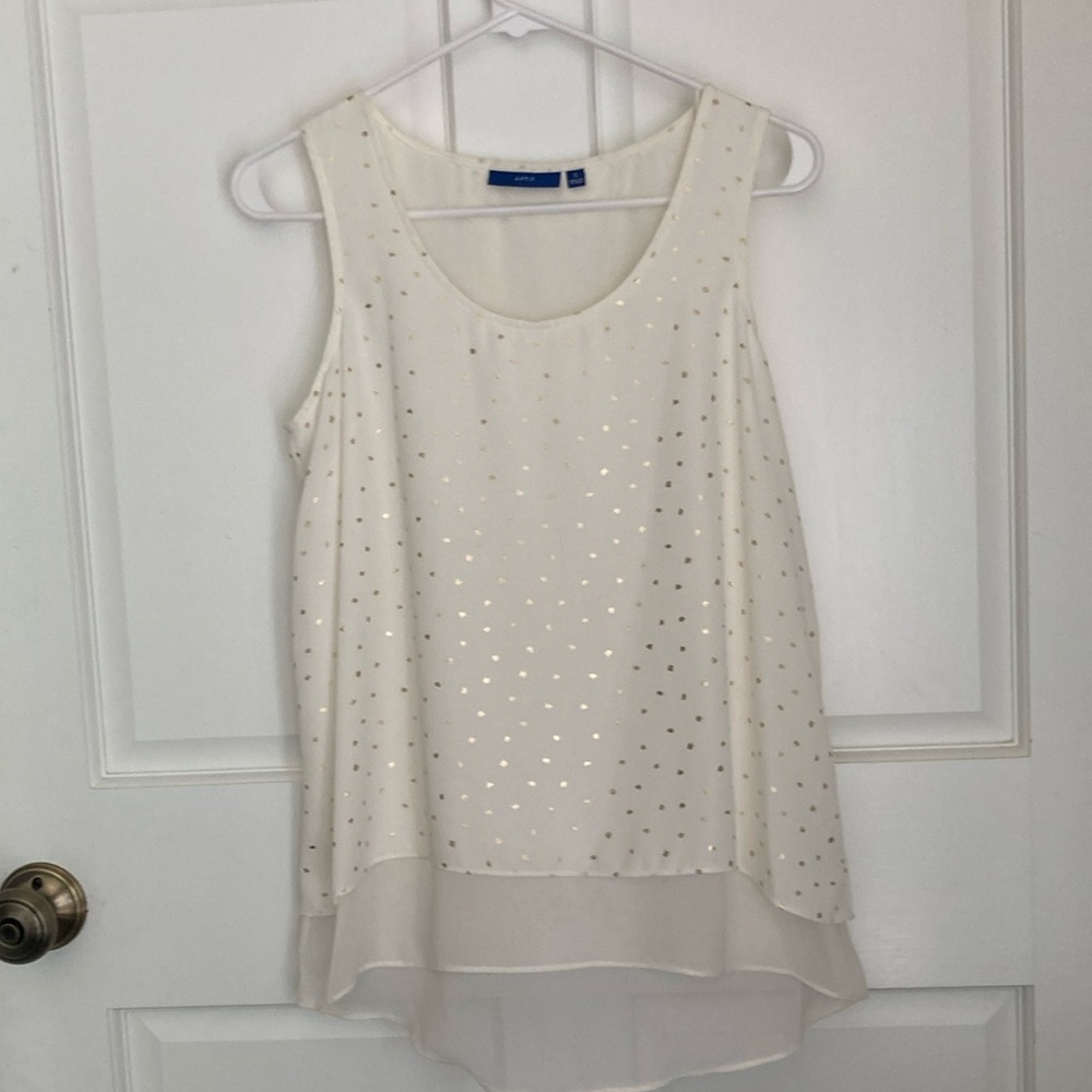 Layered gold fleck sleeveless top - Picture 1 of 7